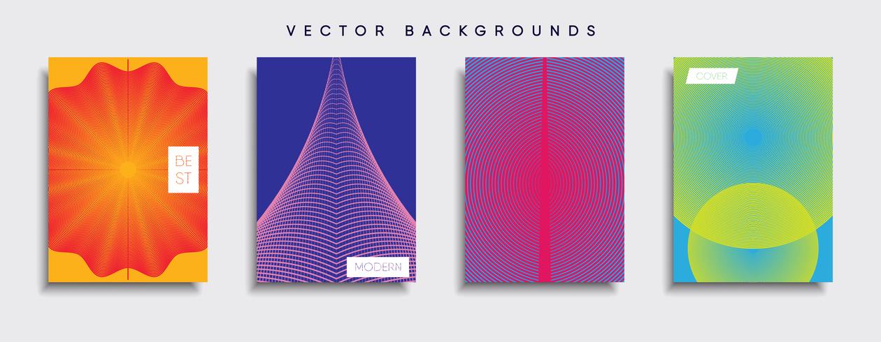 Minimal Vector cover designs. Future Poster template.