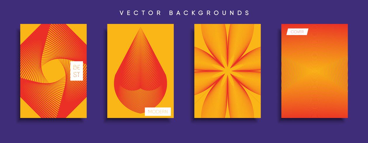 Minimal Vector cover designs. Future Poster template.