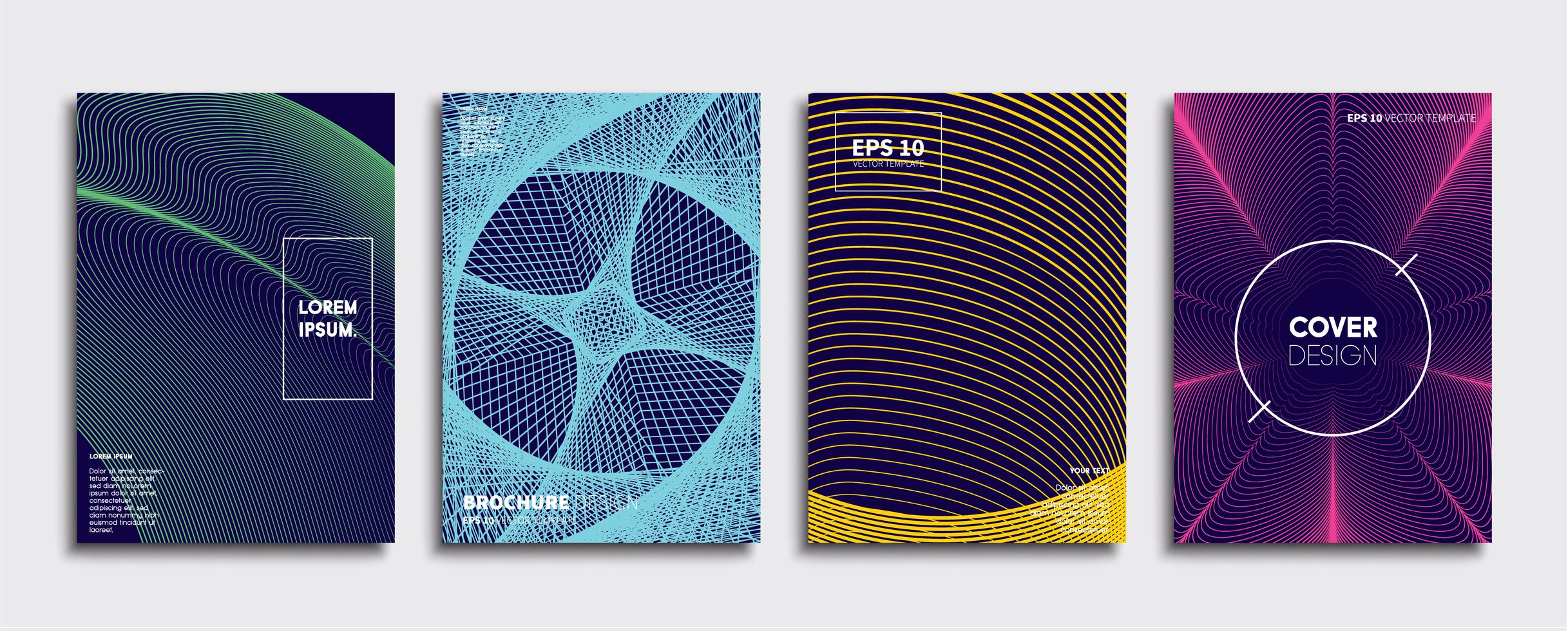 Minimal Vector cover designs. Future Poster template 283512 Vector Art ...