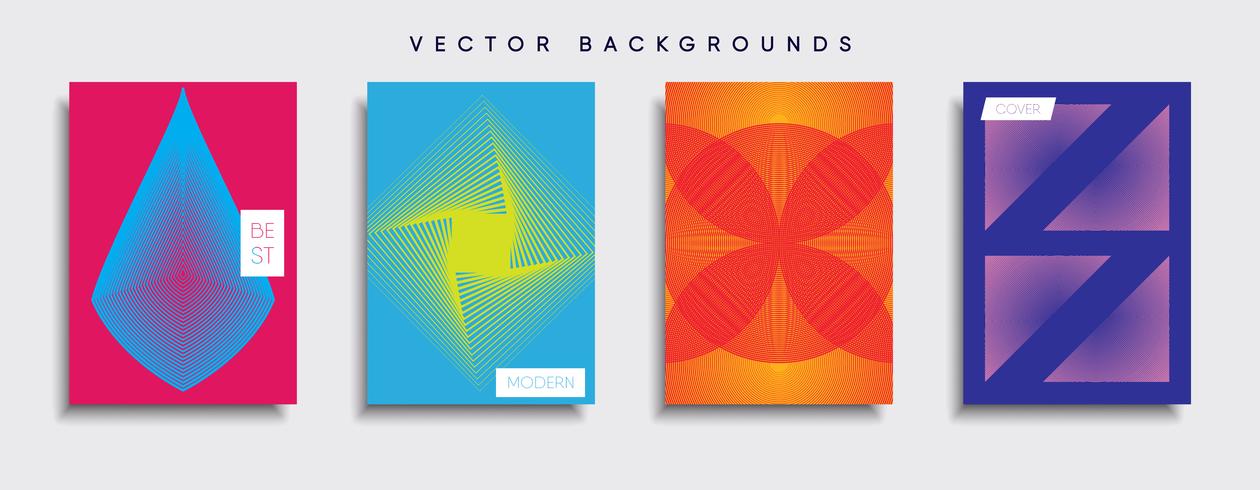 Minimal Vector cover designs. Future Poster template.