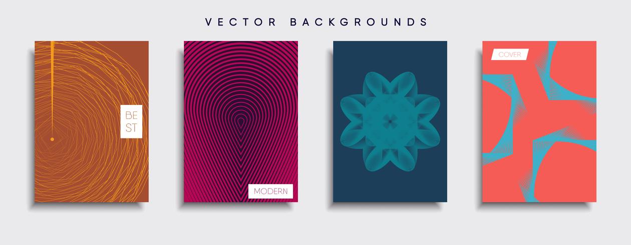 Minimal Vector cover designs. Future Poster template.