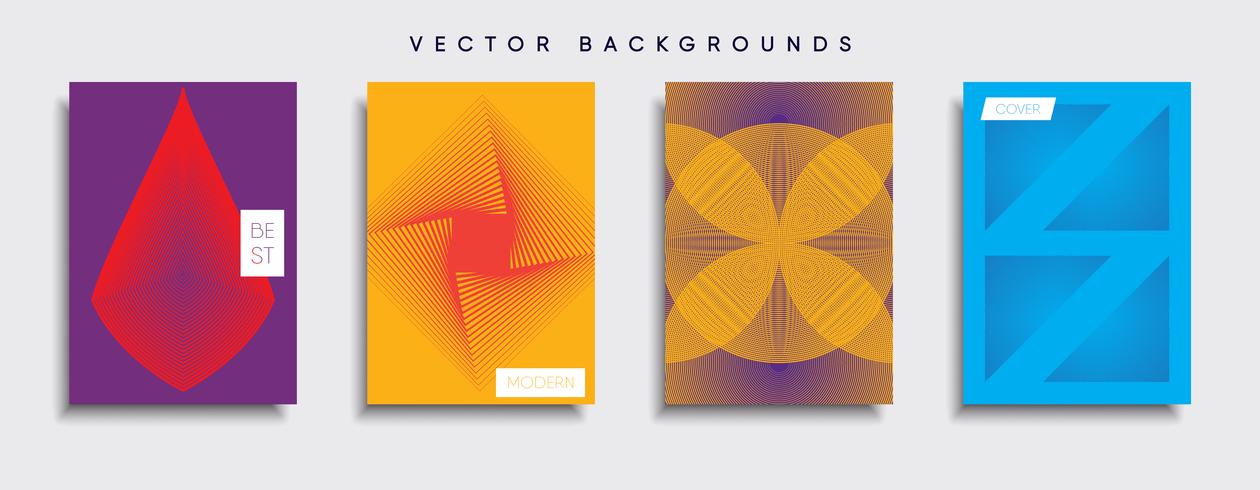 Minimal Vector cover designs. Future Poster template.