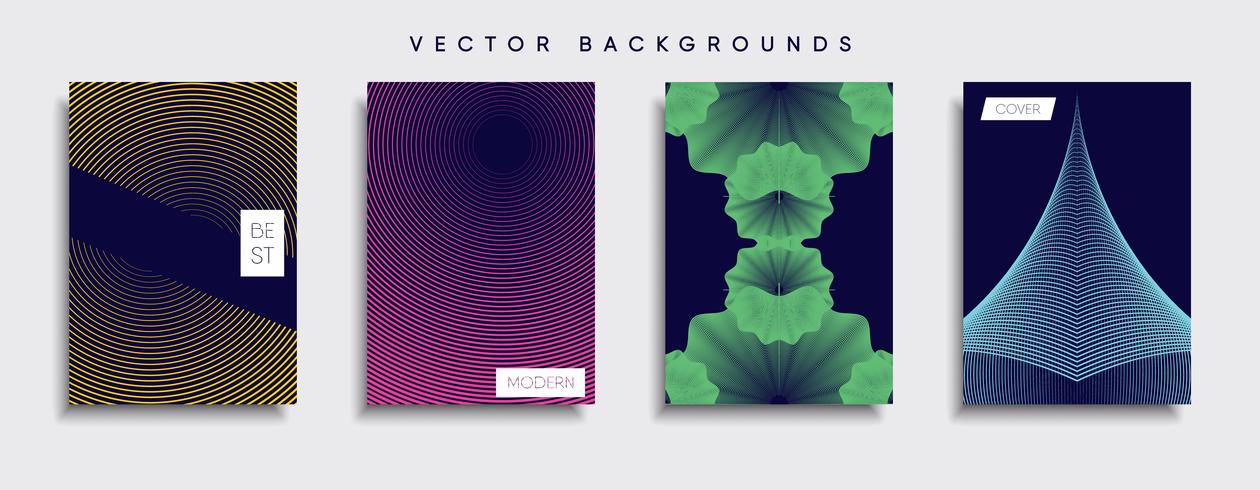 Minimal Vector cover designs. Future Poster template.