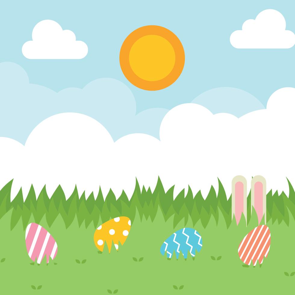 Easter Spring Background 284073 Vector Art at Vecteezy