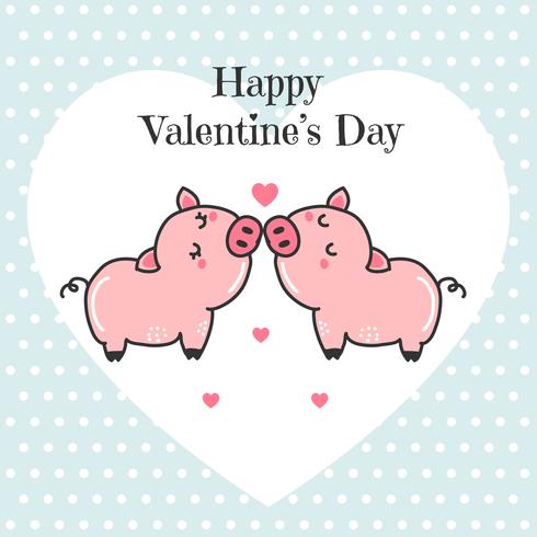 Pigs Couple Vector