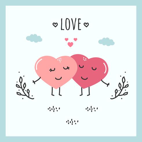 Hearts In Love Vector