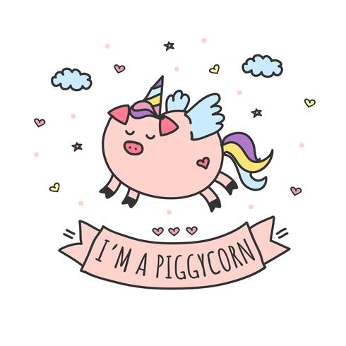 Piggycorn Vector