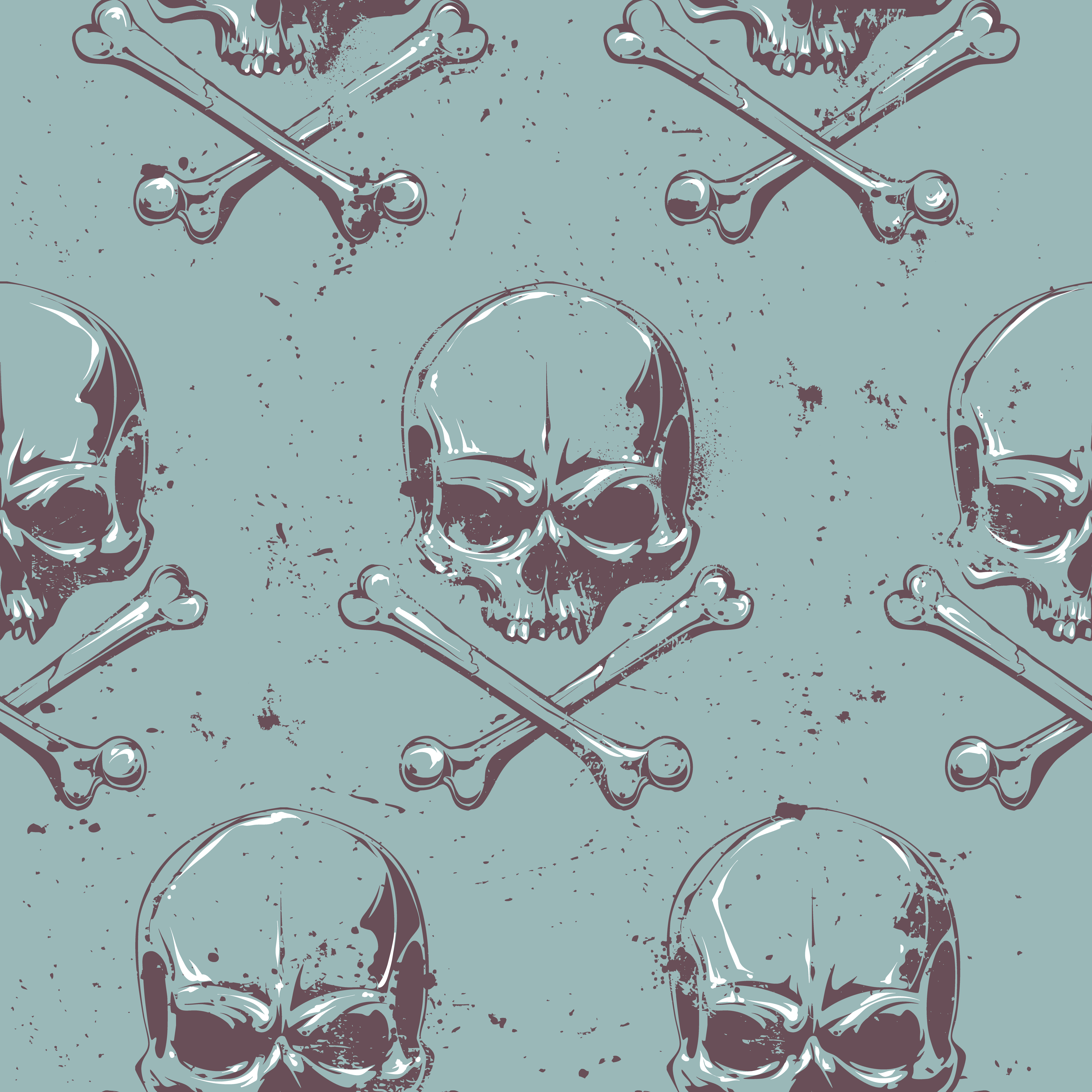 Grunge skulls seamless 284147 Vector Art at Vecteezy