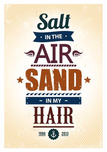 Summer typography vector