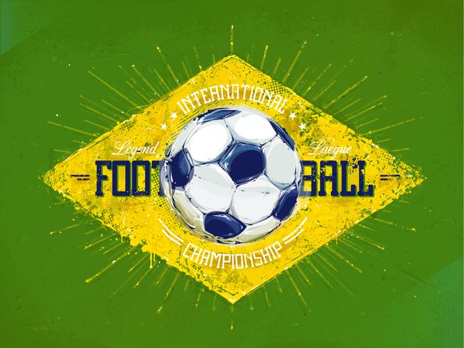 Retro Football Emblem vector