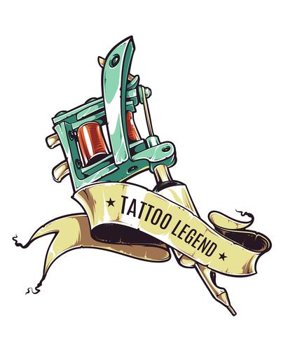 Leyenda del tatuaje vector