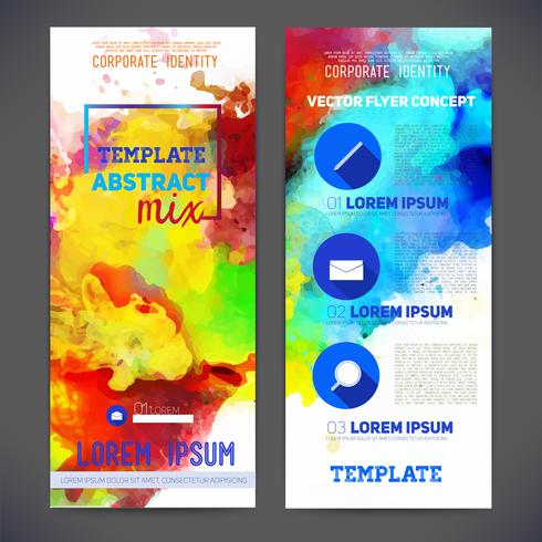 Colorful Abstract Vector Template Design