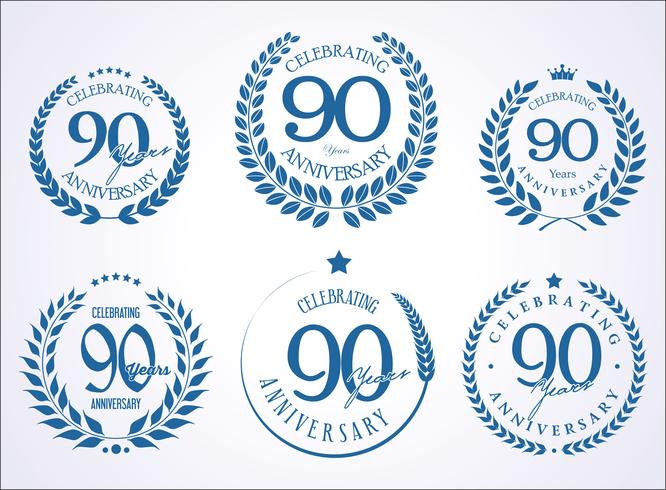 anniversary background vector