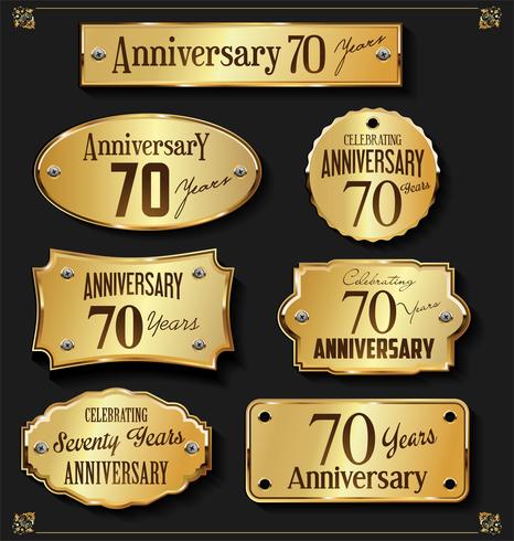 anniversary background vector