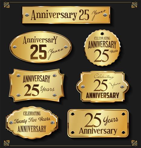 anniversary background vector