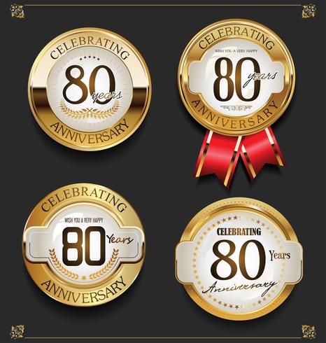 anniversary background vector