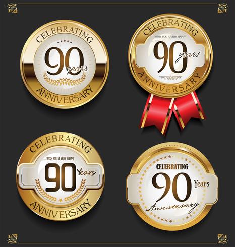 anniversary background vector