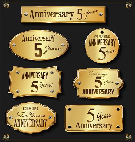 anniversary background vector