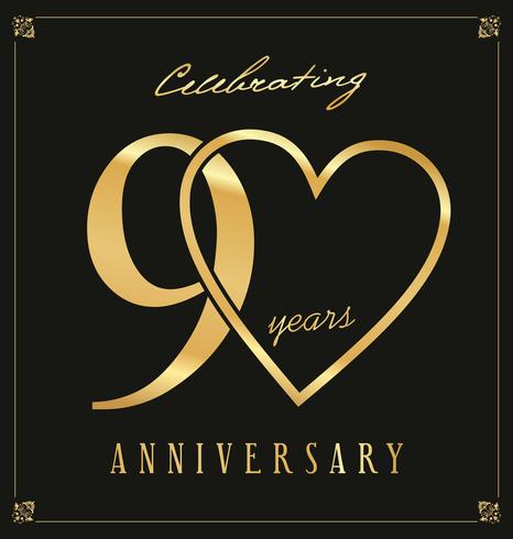 anniversary background vector