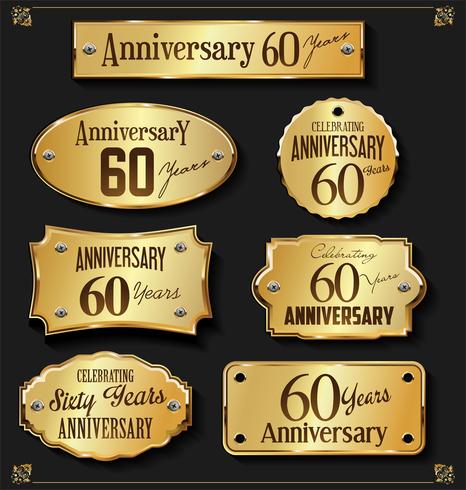 anniversary background vector