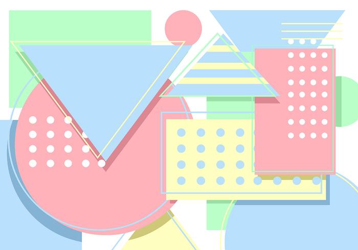 Geometric Pastel Background vector