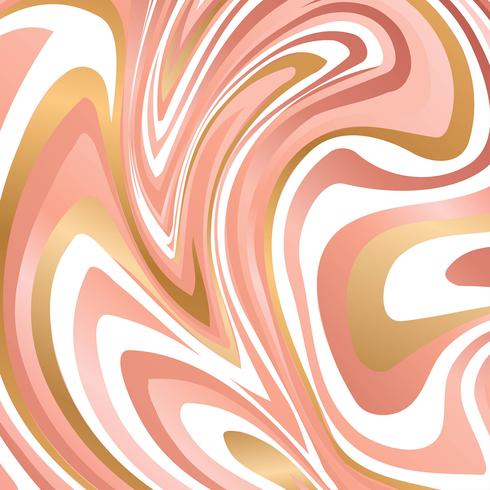 Marble Rose Gold Background Vector