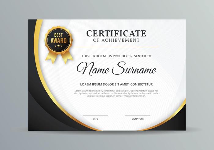 Certificate Template vector