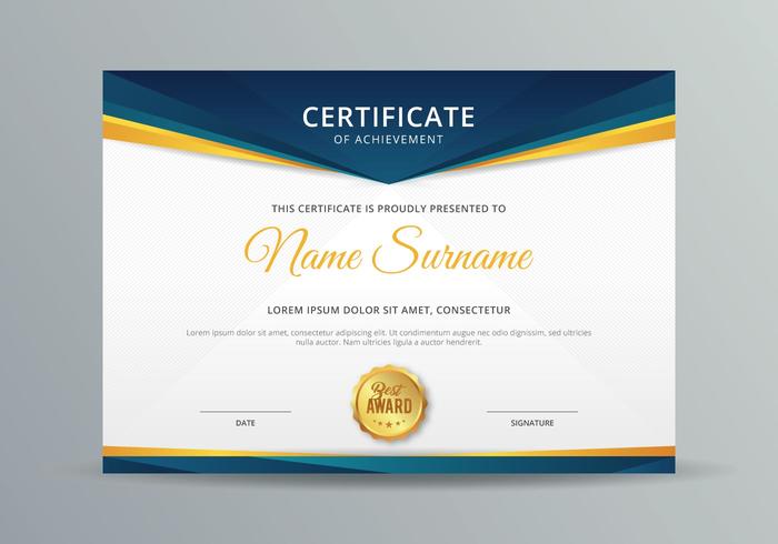 Certificate Template vector