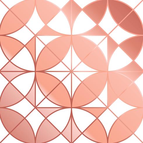 Abstract Geomtric Rose Gold Background Vector