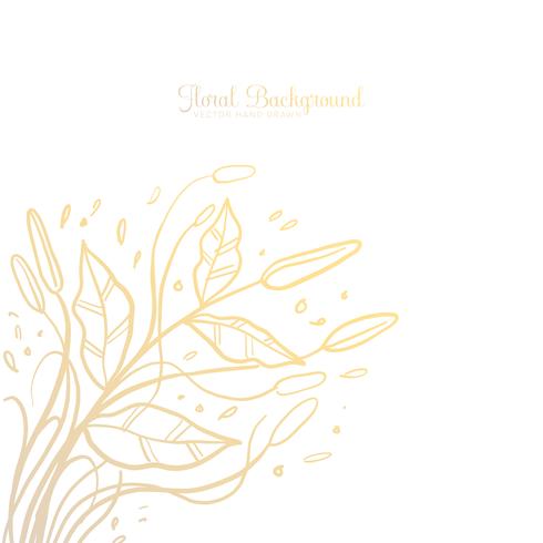 Hand drawn Decorative Floral Background vector