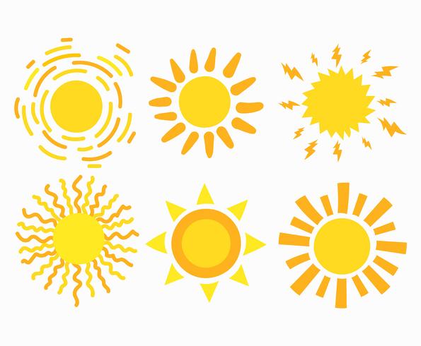 Sun Clipart Set vector