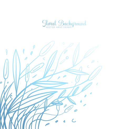 Hand drawn Decorative Floral Background vector