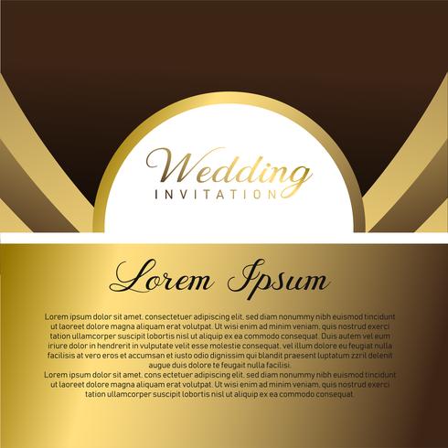 Wedding Invitation Card With Text Place vector