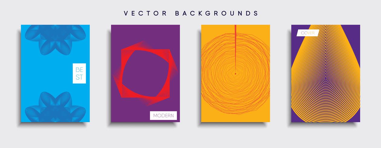 Minimal Vector cover designs. Future Poster template.