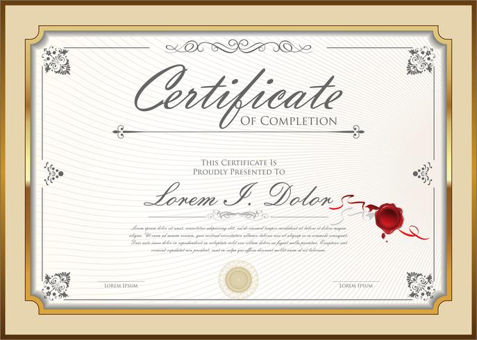 Certificado vector