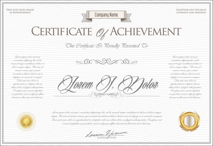 Certificate vector