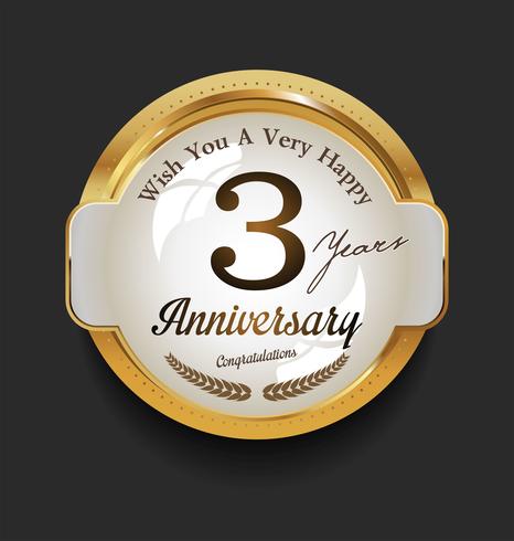 anniversary background vector