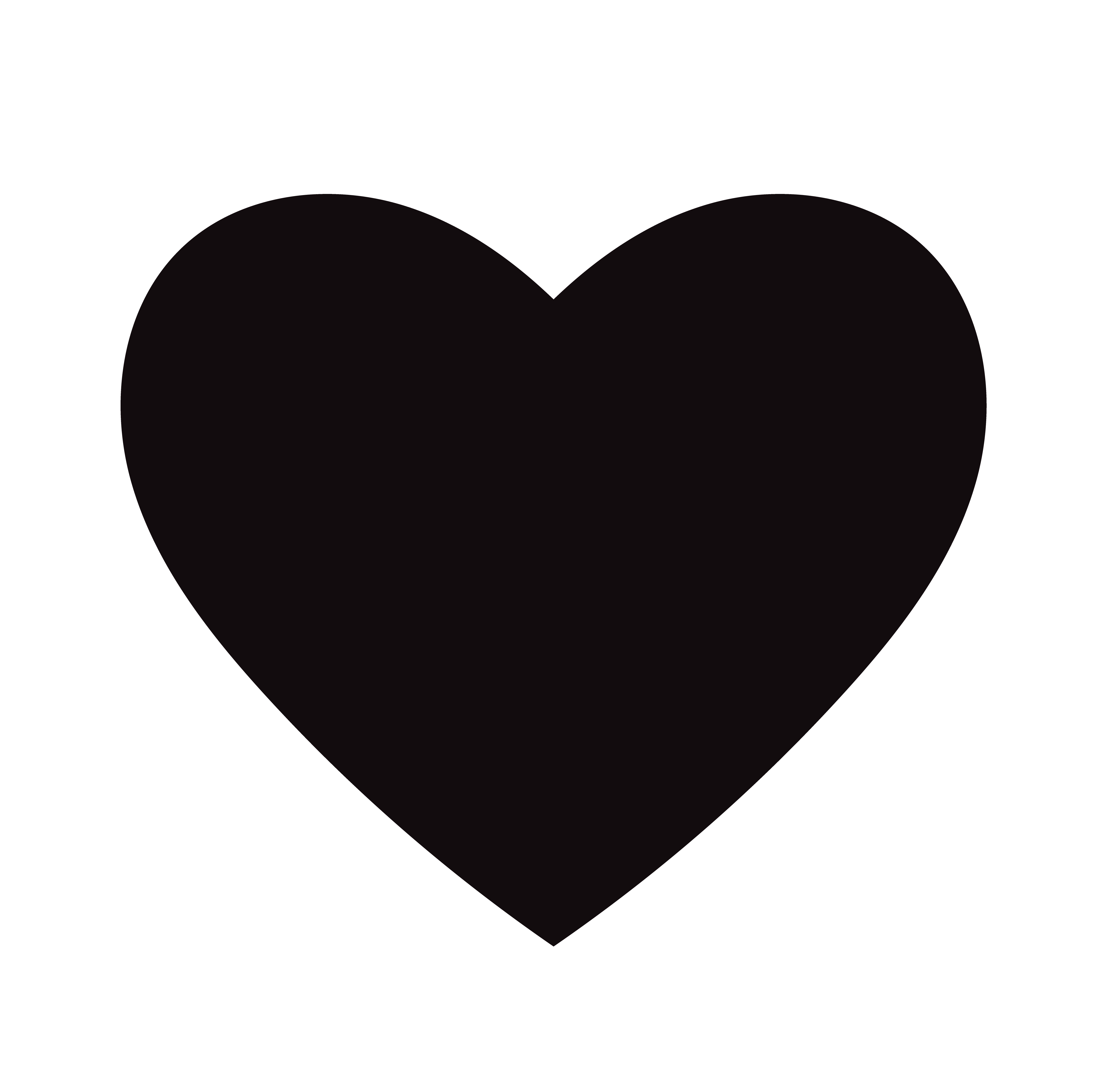 Download Flat Black Heart Icon Isolated on White Background. Vector ...