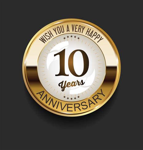 anniversary background vector
