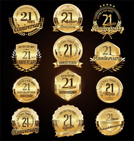 anniversary background vector
