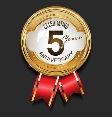 anniversary background vector