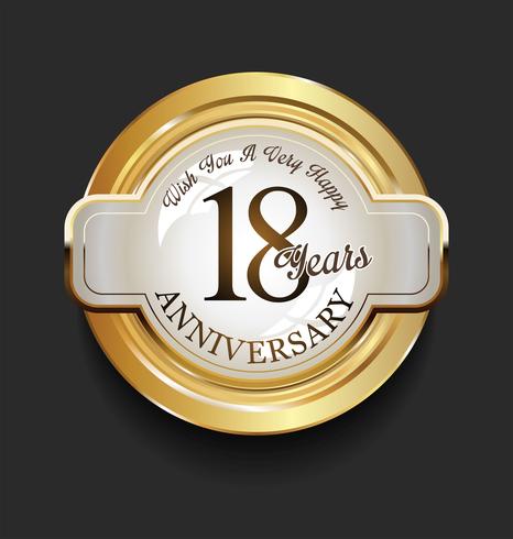 anniversary background vector