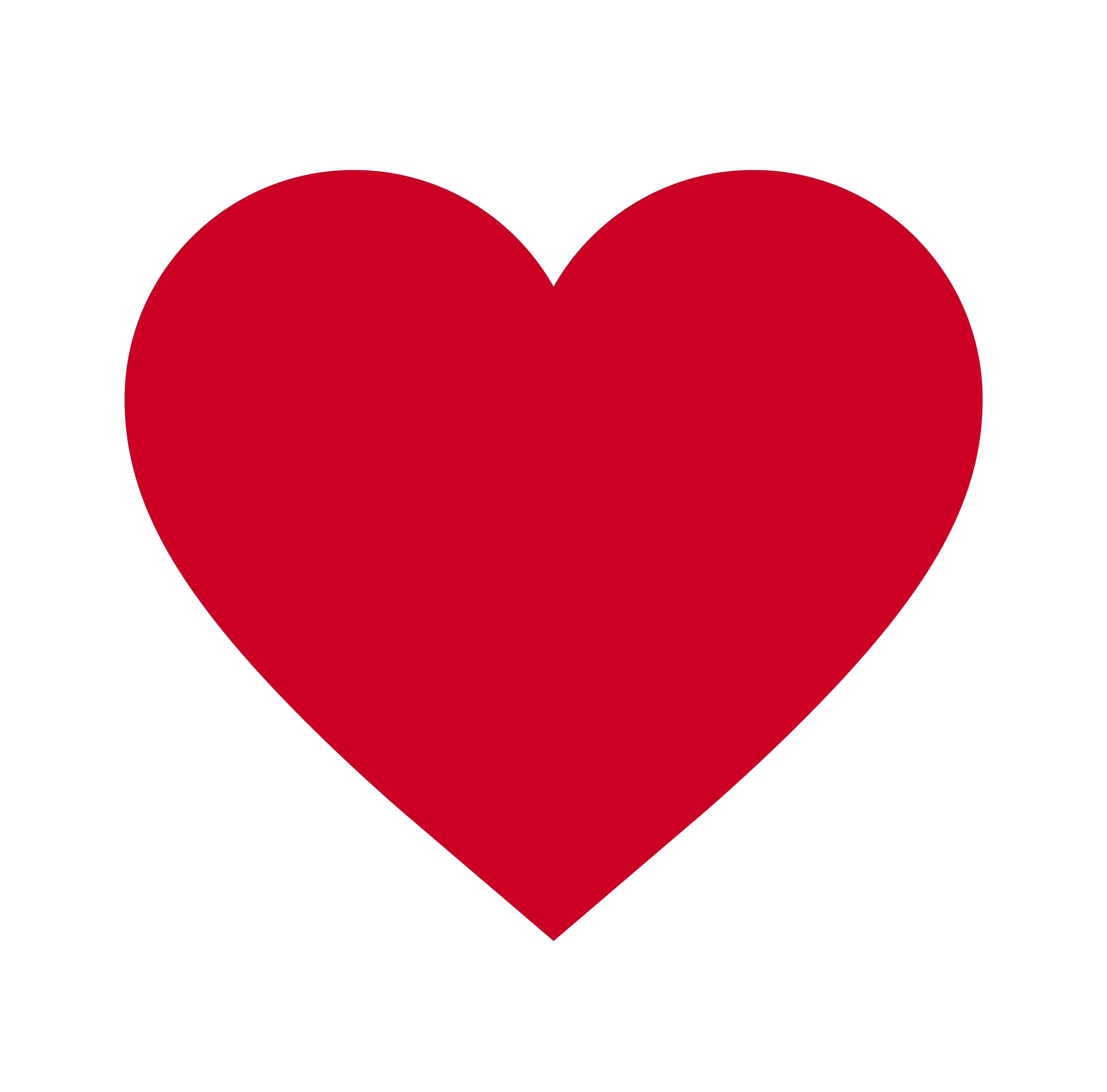 Heart, Symbol of Love and Valentine's Day. Flat Red Icon Isolated on