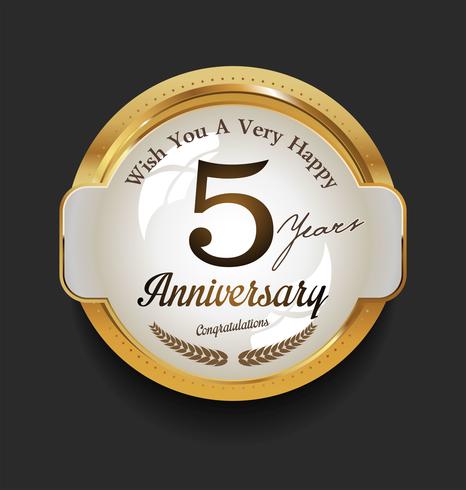 anniversary background vector