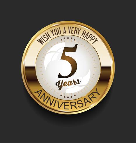 anniversary background vector