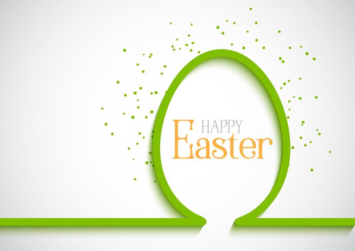 Simple Easter egg background vector