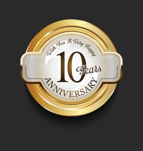 anniversary background vector