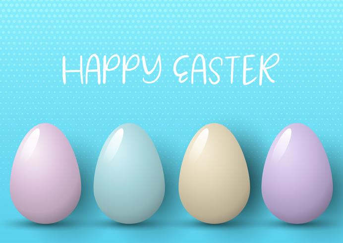 Easter egg background vector