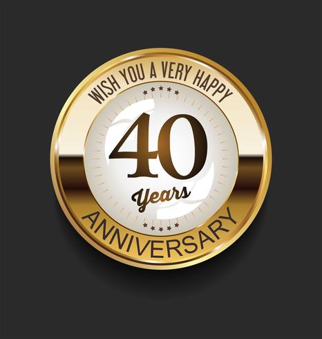 anniversary background vector