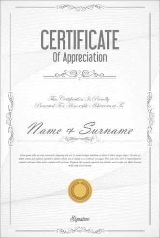 Certificado vector